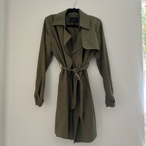 Banana republic olive trench coat